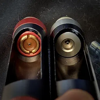 Punctures of two 12g CO2 adapters